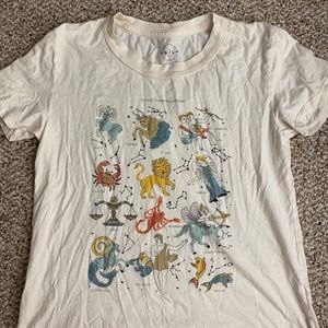 PACSUN zodiac sign tshirt